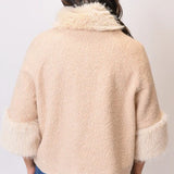 KEEPING COZY FUR TRIM JACKET