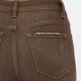 BAYEAS HIGH RISE FLARE JEANS IN BROWN