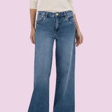 KUT MAYA HIGH RISE WIDE LEG - MEDIUM WASH