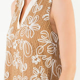 ROMANCE IN THE AIR SLEEVELESS FLORAL DRESS