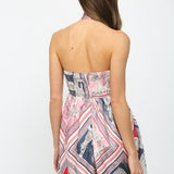 CHIC MODE HALTER MINI DRESS