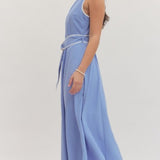 SWEET INTENTIONS BLUE MIDI DRESS