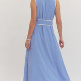 SWEET INTENTIONS BLUE MIDI DRESS