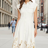 ONLINE EXCLUSIVE:  BLOCK PARTY TWILL SHIRT DRESS