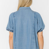 WEEKEND VIBES DENIM SHIRT