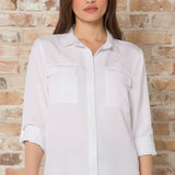 ONLINE EXCLUSIVE:  EVERYDAY ICON WHITE BUTTON DOWN SHIRT