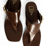 SHU SHOP ELODIE CHOCOLATE SANDAL