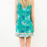 SWEET GARDEN FLORAL SLEEVELESS DRESS