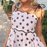 SWEET SPOTLIGHT POLKA DOT MIDI DRESS