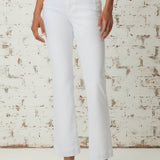 KUT KELSEY HIGH RISE FLARE IN WHITE