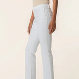 KUT KELSEY HIGH RISE FLARE IN WHITE