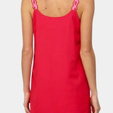 ROMANCE IN BLOOM EMBROIDERED SHIFT DRESS