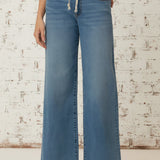 KUT MAYA HIGH RISE WIDE LEG JEANS - MEDIUM WASH