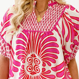 OUT WITH THE GIRLS PINK BLOUSE