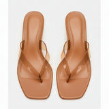 TRACIE CLEAR HEEL JELLY THONG