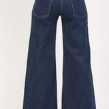 FATE WIDE LEG HIGH RISE JEANS - DARK DENIM