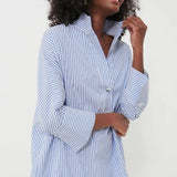BLUE WILLOW DOLMAN SLEEVE BLOUSE