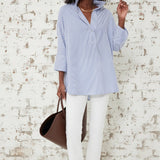 BLUE WILLOW DOLMAN SLEEVE BLOUSE