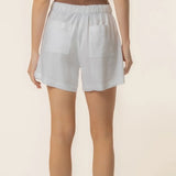 KUT PRESTON HIGH RISE SHORTS IN WHITE