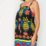 IONIAN CHARM BLACK SHIFT DRESS