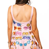QUEEN OF SPARKLES PINK SUNGLASS ROMPER