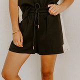 COFFEE AND COZY SHORT SET - BLACK OR GREEN