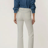 KUT FROM THE KLOTH:  ECRU KELSEY HIGH RISE ANKLE FLARE