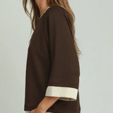 COMFORTABLE CHARM COLORBLOCK TOP