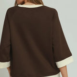 COMFORTABLE CHARM COLORBLOCK TOP