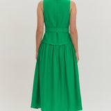 WHAT A TREAT KELLY GREEN MIDI DRESS