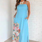 FOREVER IN BLOOM FLORAL MAXI DRESS