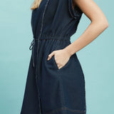 AROUND TOWN CHAMBRAY MINI DRESS
