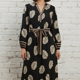 FOREVER CLASSIC BOTANICAL PRINT MIDI DRESS