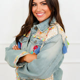 EVERYTHING IN BETWEEN EMBROIDERED DENIM JACKET