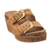 CORKYS DOUBLE DARE WEDGE SANDAL