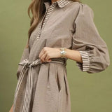 FALL AFFAIR COLLARED MINI DRESS