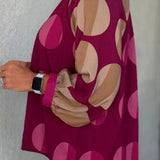 WINE MIXER BURGUNDY BLOUSE