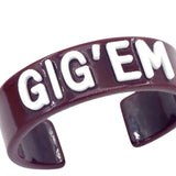 CHEER & CHARM GIG'EM CUFF BRACELET
