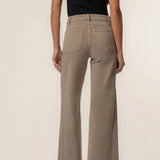 KUT MEG HIGH RISE WIDE LEG IN ECRU