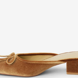 GENEVA HONEY VELVET SLIDES