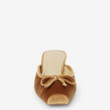 GENEVA HONEY VELVET SLIDES