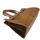 OUT TO LUNCH SUEDE AND LEATHER HANDBAG - BLACK, BROWN OR CAMEL