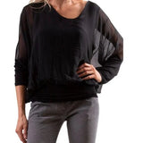 WEEKEND STROLL GIGI MODA SILK BLOUSE