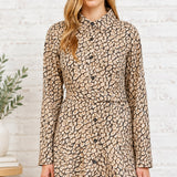 WORKING GIRL BUTTON DOWN BELTED SHIRT DRESS