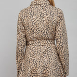 WORKING GIRL BUTTON DOWN BELTED SHIRT DRESS