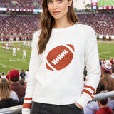 TOUCHDOWN TIME FOOTBALL CREWNECK SWEATER
