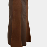SO IN THE MOMENT SUEDE AND LEATHER SKIRT