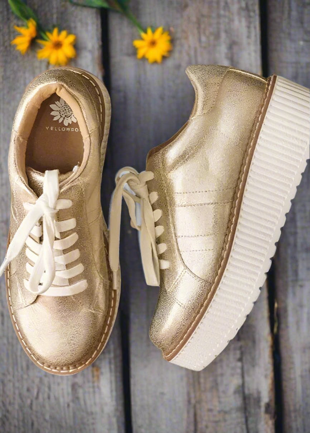 MARCELL GOLD PLATFORM SNEAKERS