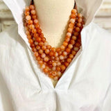 HEART & SOUL MULTI-STRAND BEADED NECKLACE - ASSORTED COLORS