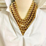 HEART & SOUL MULTI-STRAND BEADED NECKLACE - ASSORTED COLORS